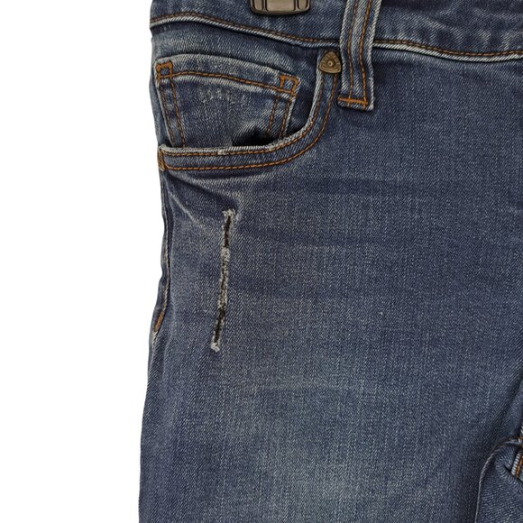 Kut From the Kloth Distressed Raw Edge Ankle Pants Size 6 - Picture 7 of 9